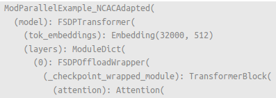 FSDP2 and FTS dynamic subclasses, NCAC adapted user module